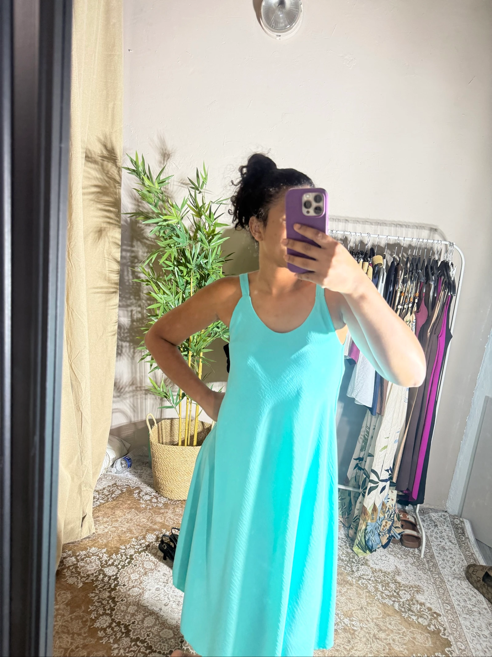 Turquoise jurk een maat – photo 3